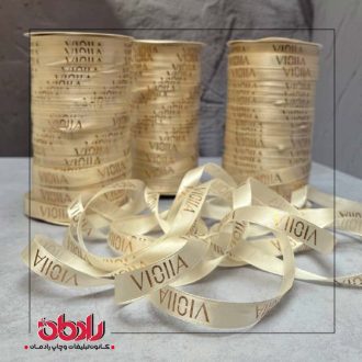ربان ۱۳ میل ساتن چاپ طلاکوب