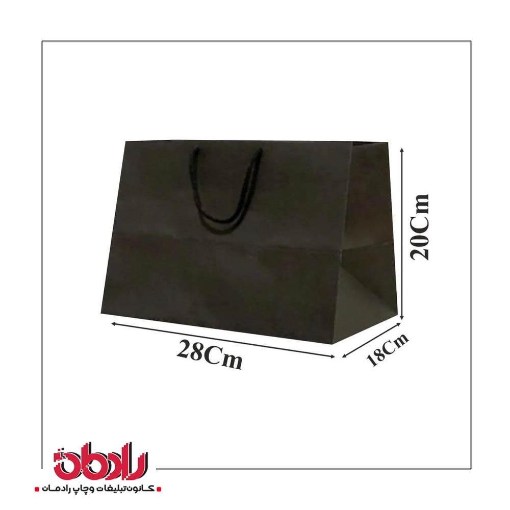 ساک دستی کاغذی کرافت 28 سانتیمتر