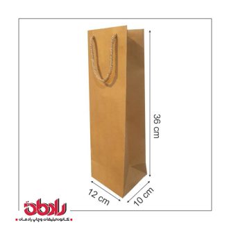 ساک دستی کاغذی کرافت 12 سانتیمتر